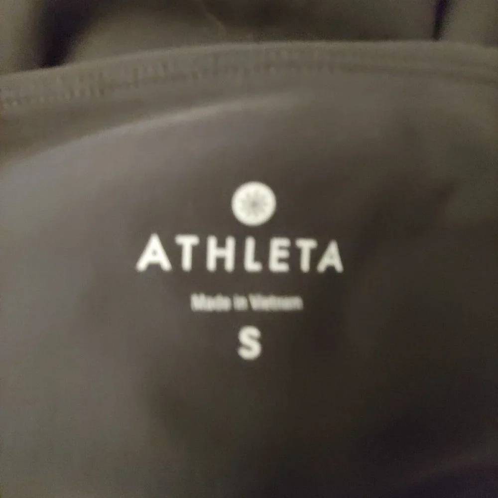 Athleta womens black yoga leggings  with zipper pockets size S - Picture 14 of 15